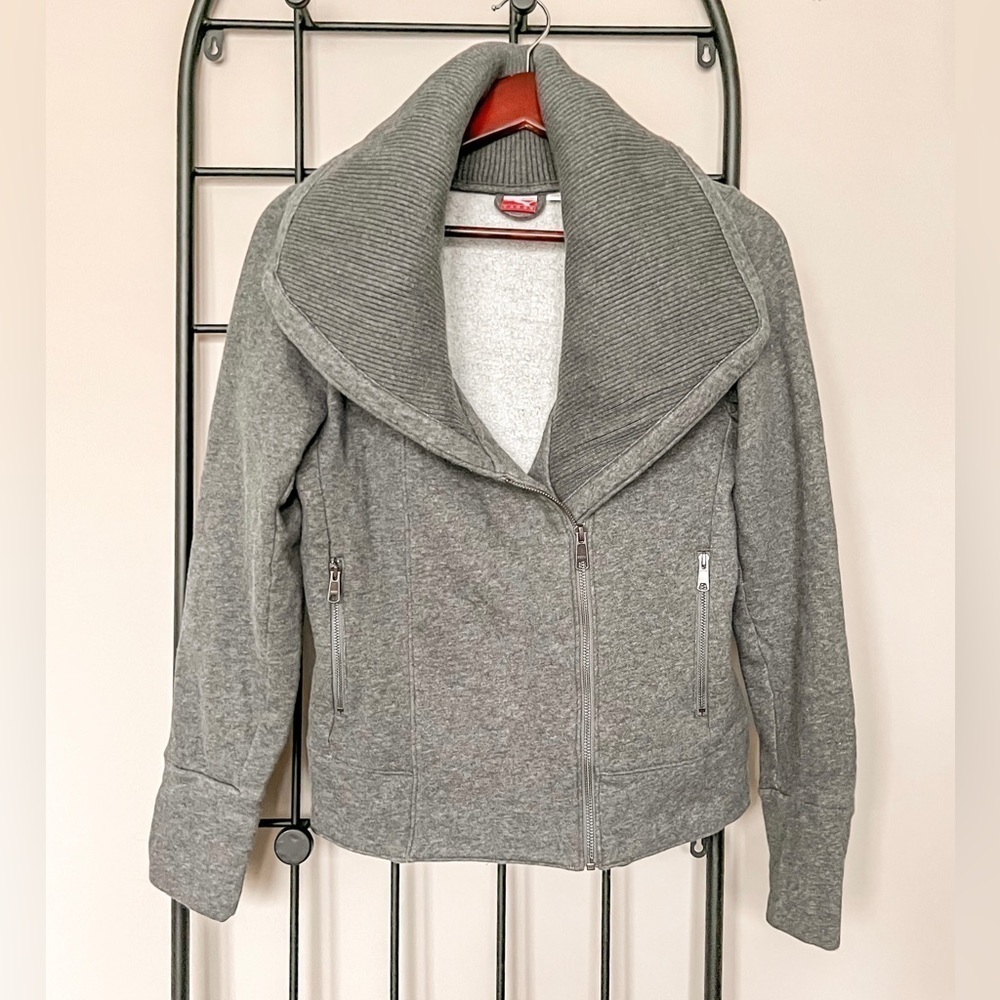 Puma Fleece Moto Style Jacket Sz S